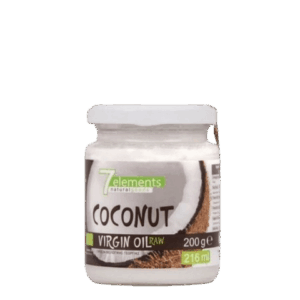 Βιολογικό virgin coconut oil 200g σε γυάλινο βαζάκι, αγνό και φυσικό